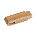 USB made from sustainable wood available in memory sizes from 1GB to 32GB.