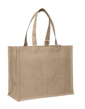 Jute market bag makes a great promotional bag that lasts for years. Jute is very strong and is a sustainable natural resource.