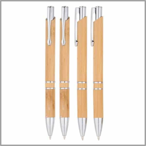 Eco ballpoint pen made from bamboo, a sustainable resource, your logo can be laser engraved or printed. Aligns perfectly for companies that care about their impact on the planet