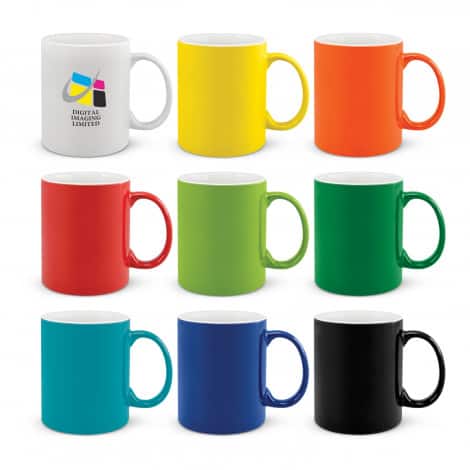 330ml stoneware coffee mug in a range of colours