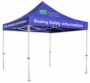 3m x 3m Gazebo marquee with roof print and a range of extras including walls and weights. Eye catching branding for outdoor events, markets and provides shelter from all the elements for your staff, students and clients