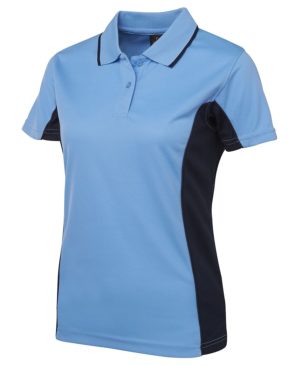 Ladies short sleeves contrast polo perfect for uniforms, team and club strips. Comes in a range of colours